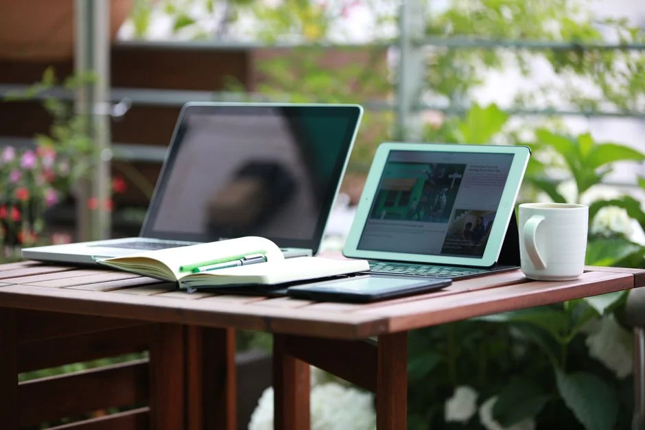 Laptop screen showing the Pexels website, ideal for stock photo needs.